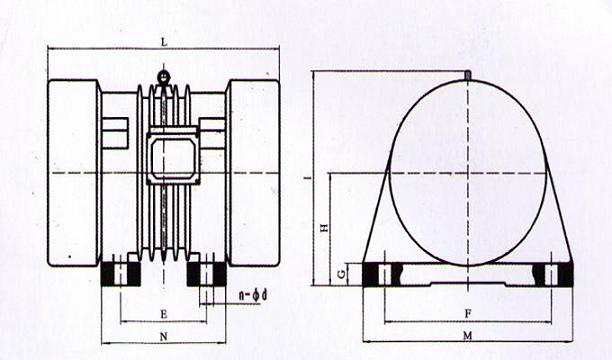 yzo振動(dòng)電機結構圖