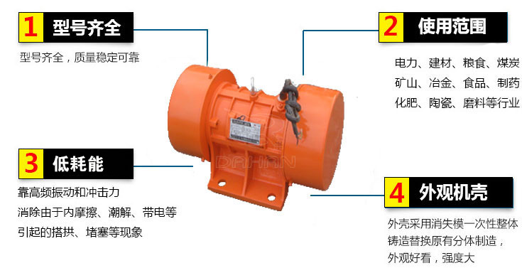 YZU振動(dòng)電機特點(diǎn)